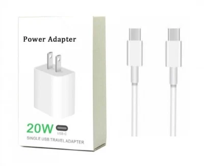 20W Fast Wall+Type C-C Cable For Samsung Galaxy A03s/A12/A32/A42/A52/A72 5G  - Image 1 of 2