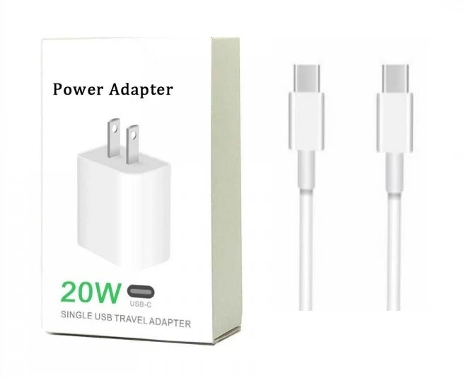 Cable de pared rápida de 20 W + tipo C-C para Samsung Galaxy A03s/A12/A32/A42/A52/A72 5G  Foto 1 de 2