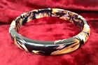 Plastic Lucite Multicolor  Bangle Summer Bracelet  Abstract colored patterns 3