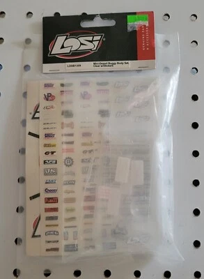 Team Losi LOSB1309 Clear Body Set w/Stickers: Mini Desert Buggy Vintage NOS NIP - Image 1 of 2