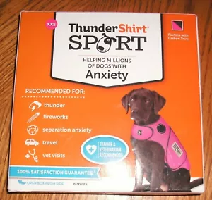 ThunderShirt Fuchsia Sport Anxiety Relief Polyester Dog Vest Size XXS Under 8 lb - Picture 1 of 3