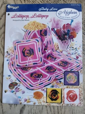 Lollipop Lollipops Baby Love Afghan Collectors Series Needlecraft Shop New - Image 1 of 4