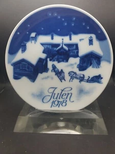 Vintage Porsgrund Norway JULEN Christmas Plate  1978. N.O.S. - Picture 1 of 5