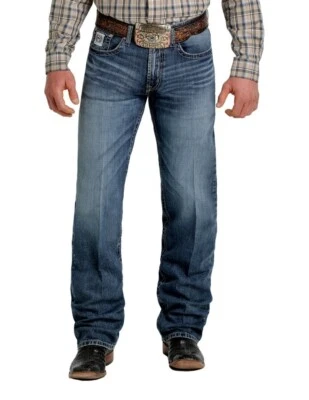 Pantalones de mezclilla Cinch Western para hombre etiqueta blanca relajados pierna recta MB92834045 Foto 1 de 4