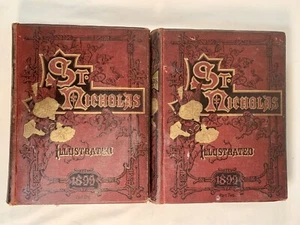 ST NICHOLAS 1899 Vol XXVL Part 1 & 2 ~ Young Folks Bound Magazine HC - Imagen 1 de 12