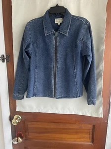Cabelas Full Zip Denim Floral Paisley Jacket Women’s Small - Picture 1 of 16