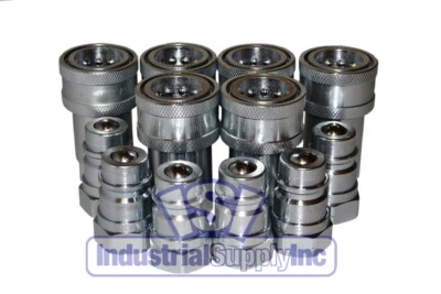 Quick Coupler | Agricultural | 1/2" NPT | Complete Set | ISO 5675 Series | 6 PK - Image 1 of 3