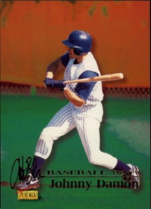 1996 Signature Rookies Autobilia Previews #B4 Johnny Damon