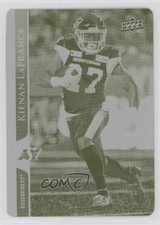 2021 Upper Deck CFL Printing Plate Yellow 1/1 Kienan LaFrance #11 l5j
