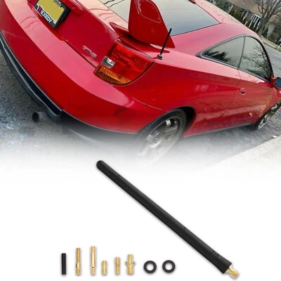 Mástil de antena negro corto de 7" recepción AM/FM para TOYOTA CELICA 1990-2005 Foto 1 de 4