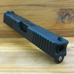 Glock 19 19X a Complete Slide gen 5 OEM Style with RMR Custom Cuts Black Barrel - Picture 1 of 13