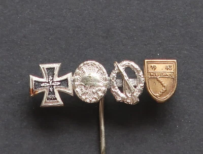 4x Miniatur Eisernes Kreuz Infanterie Sturmabzeichen Kubanschild Modell 1957 - Bild 1 von 2