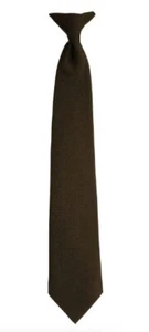 Cravatta collo clip polizia, marrone scuro, poliestere 18" o 20" made in USA - Foto 1 di 3