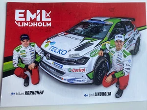 Carte potale Postcard VOLKSWAGEN POLO R 5 LINDHOLM RALLY 2020 - Picture 1 of 1