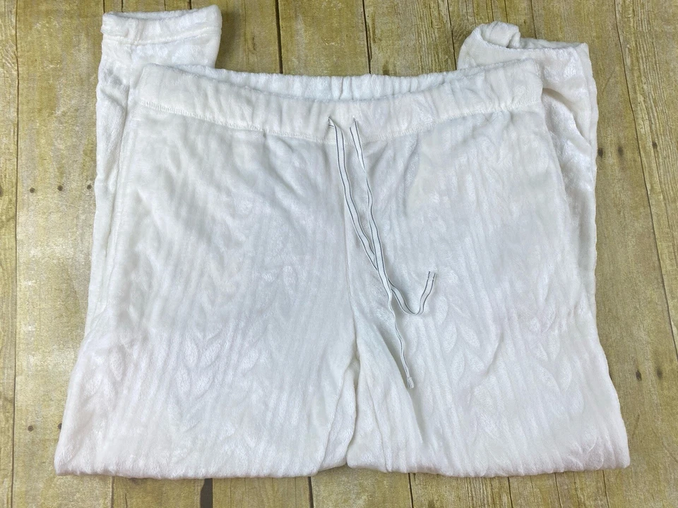 Pantalones de chándal para mujer talla grande 12-14 de felpa blanca polar Foto 1 de 4