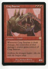 Crag Saurian x4 Mercadian Masques MtG NM
