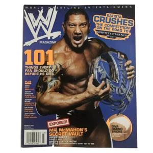 BATISTA WWE Wrestling Magazine March 2007 Issue Edge/CM Punk/No Poster - Bild 1 von 3
