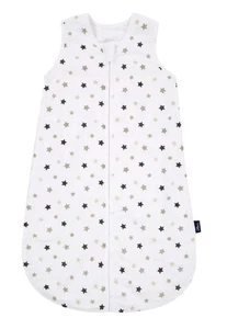 Alvi Mull-Schlafsack Sterne grau 110 Baby/Kinderschlafsack schlafen träumen  - Bild 1 von 1