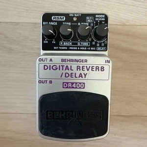 Behringer DR400 Digital Reverb Delay Guitar Effects Pedal - Junk - No Tested - Picture 1 of 5