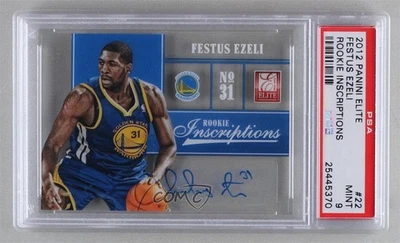 2012-13 Elite Rookie Inscriptions Festus Ezeli #22 PSA 9 MINT Auto RC - Image 1 of 3