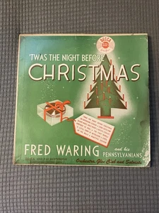 Fred Waring ’Twas the Night Before Christmas 78 RPM Decca #480 Album Set - Foto 1 di 9