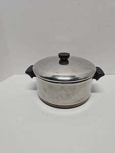 Vintage 1801 Revere Ware Kupferboden 4,5 Quart -81 Suppentopf/Dutch Oven mit Deckel Clinton - Bild 1 von 15