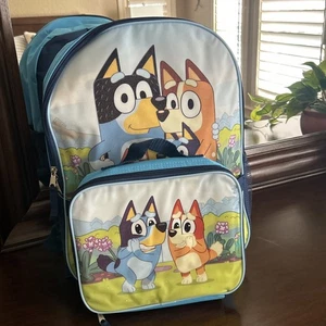 Bluey & Bingo Kids 17" Lightweight Backpack w Insulated Lunch Pack Brand New - Picture 1 of 11