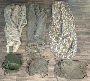5 Piece Sleep System US Army ACU USGI ECW Sleep System + Bar Insect Screen - Picture 1 of 15