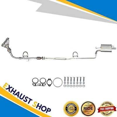 Complete Exhaust System Fit 1999-2001 Toyota Solara 2.2L CaliforniaEmissions NEW - Image 1 of 4