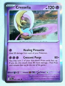Cresselia SV: Shrouded Fable #021/064 Raro Holo Pokemon - Imagen 1 de 2