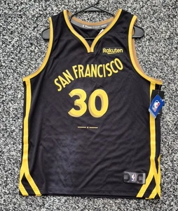 Steph Curry NBA Fanatics Golden State Warriors black jersey. Men's size large - Picture 1 of 6