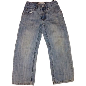 Boys Levi's 505 Size 6 Adjustable Waist Blue Jeans Few Stains See Photos - Picture 1 of 6
