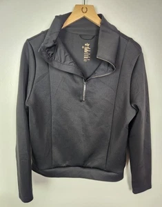 Aday Damen Gr. M Home Stretch Schwarz Pullover Half Zip Langarmshirt - Bild 1 von 5