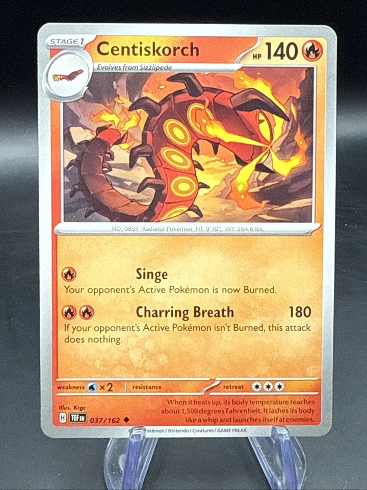 Centiskorch 037/162 SV05: Temporal Forces Regular - Image 1 of 1