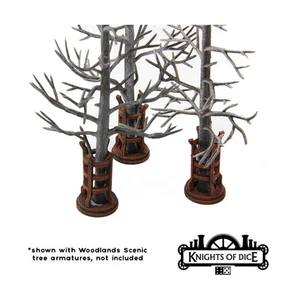 Knights of Dice Terrain 28mm Tree Guards Pack SW (New) - Picture 1 of 2