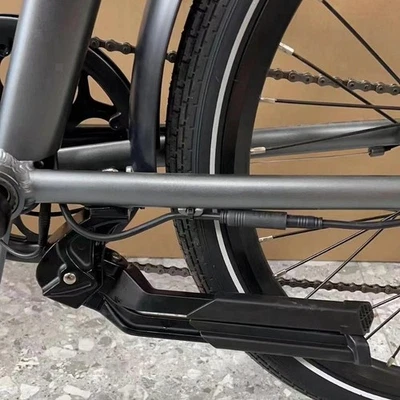 Soporte para bicicleta de doble pierna soporte para pie plegable aleación de aluminio Foto 1 de 4