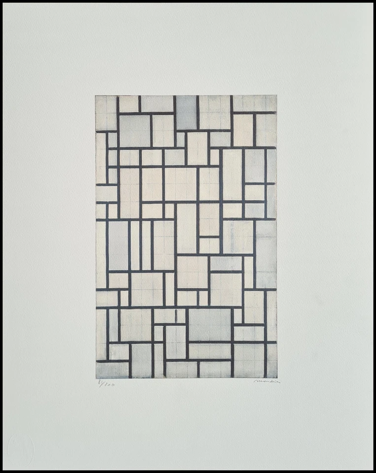 PIET MONDRIAN * Composition...* 50 x 40 cm * signed lithograph *limited # 81/200 - Bild 1 von 4