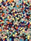 1 POUND VINTAGE JAPANESE CHERRY BRAND GLASS ASSORTED COLOR & SIZE BULK BEAD LOT