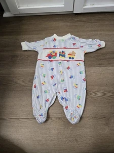 Mameluco vintage Little Me by Schwab bebé de una pieza con patas abotonadas talla pequeña - Imagen 1 de 11