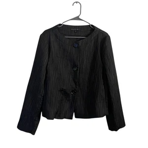 Lafayette 148 New York Women's Size 14 Black Blazer Jacket Career office - Picture 1 of 5