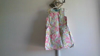 Lindo Vestido Colorido Divertido Sin Mangas Doble Cara Talla 4/5 para Niñas Foto 1 de 4