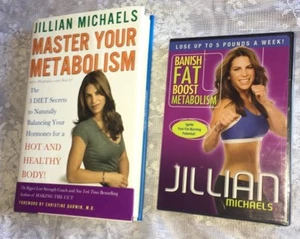 JILLIAN MICHAEL'S MASTER YOUR METABOLISM Book & BANISH FAT DVD LOT - Imagen 1 de 6