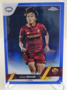 2022-23 TOPPS CROMO UEFA MUJER MOEKA MINAMI #17 AZUL #54/250 ROMA - Imagen 1 de 2