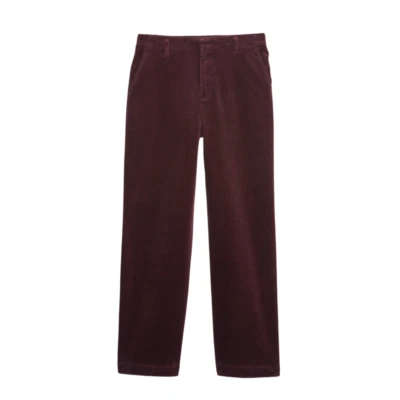 Pantalones de pana sueltos de tiro medio Gap para mujer, púrpura borgoña, talla 14 largos nuevos con etiquetas Foto 1 de 4