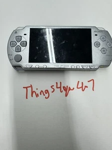 PSP Sony PlayStation Portable PSP-2001 Silver Handheld Console Only - For Parts - Picture 1 of 14
