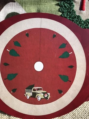 Holiday Living Tree Skirt Country Christmas Truck With Trees 48 In - Image 1 of 4