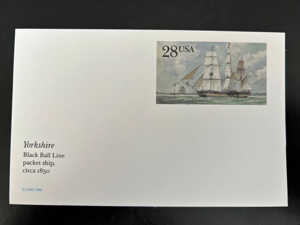 US Stamps SC# UX122 Yorkshire 28c Postal Card MNH 1988 - Image 1 of 1