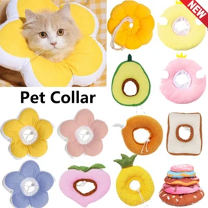 Pet Dog Elizabethan Collar Adjustable Cone Wound Recovery Healing Cat E-collar⚝ಇ - Zdjęcie 1 z 36