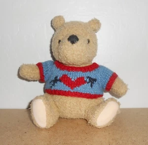 Vintage GUND Disney Classic Pooh Bear Blue Heart Pullover - Bild 1 von 13
