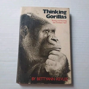 Thinking Gorillas Kevles 1980 Teaching Greatest Ape Animal Psychology Hardcover  - Bild 1 von 18